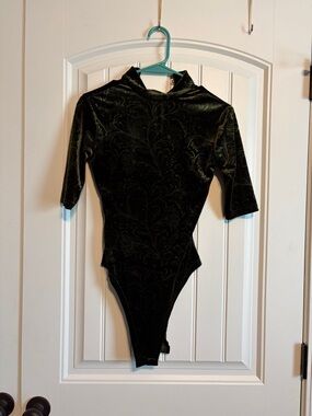 Black Velvet Kids One-Piece Bodysuit with Hood